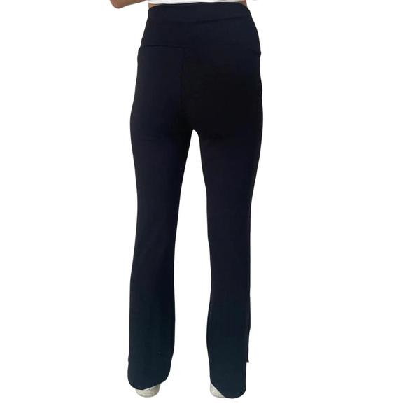 NEW SIX/FIFTY anywhere high rise slit pant in black - Picture 3 of 3